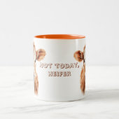 Not today heifer ツートーンマグカップ (中央)