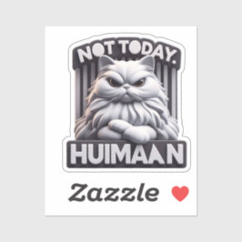 Not Today Huimaan不機嫌な猫のビニールシール シール
