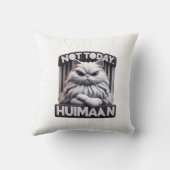 Not Today Huimaan猫おもしろい怒のデザイン – 不機嫌 クッション (裏面)