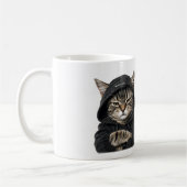 Not Today, Human – Funny Grumpy Cat コーヒーマグカップ (左)