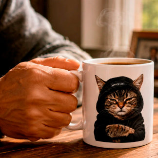 Not Today, Human – Funny Grumpy Cat コーヒーマグカップ