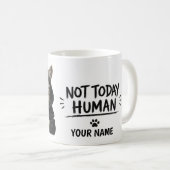 Not Today, Human – Funny Grumpy Cat コーヒーマグカップ (正面右)