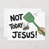 Not Today Jesus ポストカード (正面/裏面)