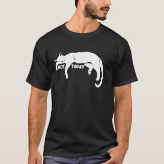 Not Today Lazy Sleepy Nope Cat Kitten Lovers Funny Tシャツ