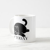 Not Today Mug Funny Coffee Mug for Cat Lovers  コーヒーマグカップ (正面左)