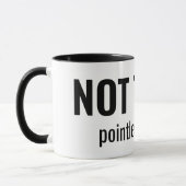 NOT TODAY - Pointless Emails Funny Typography マグカップ (左)