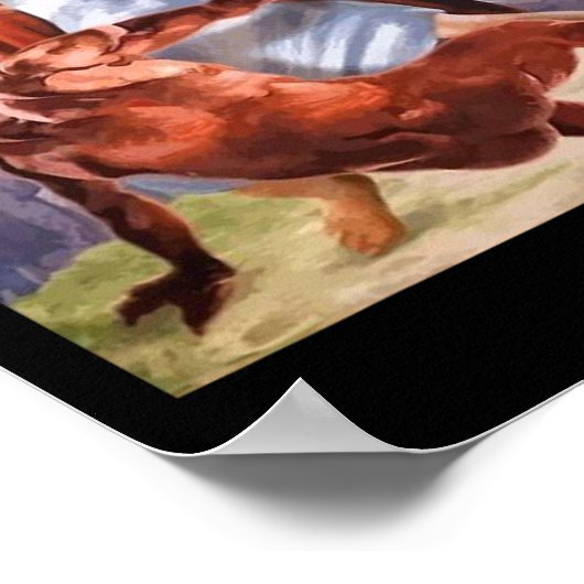 Not Today Satan Jesus Crossover Bysketbyll Fun Mem ポスター (角)