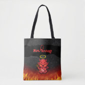 Not Today satan tote bag トートバッグ (正面)