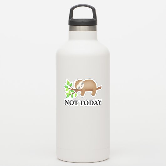 Not Today Sloth絶縁タンブラーデカールノートパソコン シール (ウォーターボトル)