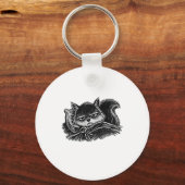 Not Today Squirrel キーホルダー (正面)