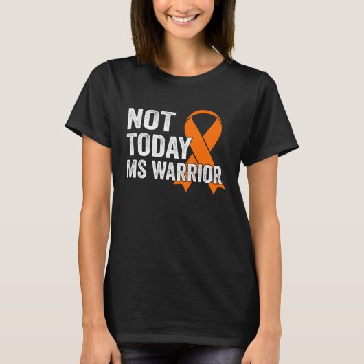 Not TodaysオレンジリボンMS Warriorサポート Tシャツ (正面)