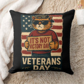 Not Victory Day はっきりした Cat - Victory Dayデザイン クッション (ブランケット)