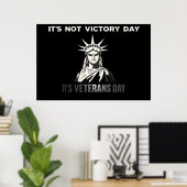 Not Victory Day - Victory Dayステートメントデザイン ポスター (ホームオフィス)