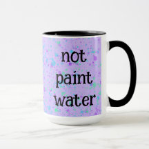 Not Water 絵を描Purpleおもしろい（ばちゃばちゃ）跳ねるマグカップ