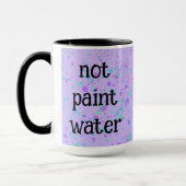 Not Water 絵を描Purpleおもしろい（ばちゃばちゃ）跳ねるマグカップ マグカップ (左)