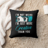 Not Weird Just More Creative Anime Lover Creative  クッション (ブランケット)