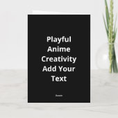 Not Weird Just More Creative Anime Lover Playful S カード (裏面)
