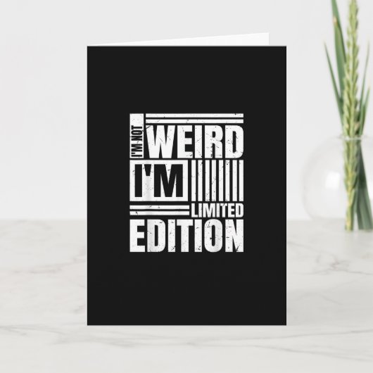 Not Weird Just More Creative Anime Lover Playful S カード (正面)