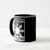 Not Yelling I'm Filipino Design Philippine マグカップ (正面左)