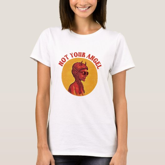 Not Your Angel - Devil Girl Tシャツ (正面)