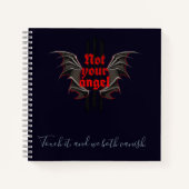 Not Your Angel Notebook – Touch It and Vanish Art ノートブック (正面)