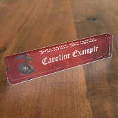 Not Your Average Swan – Spikes, Skulls & Sass.  デスクネームプレート (側面)