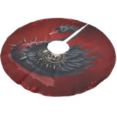 Not Your Average Swan – Spikes, Skulls & Sass. ブラッシュドポリエステルツリースカート (アングル)