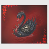 Not Your Average Swan – Spikes, Skulls & Sass.  ラッピングペーパー (フラット)