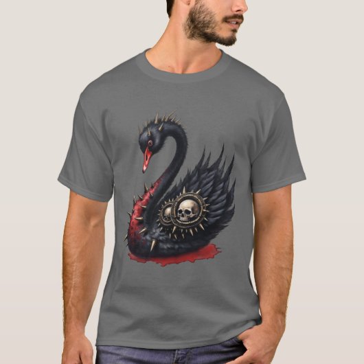 Not Your Average Swan – Spikes, Skulls & Sass. Tシャツ (正面)