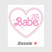 Not Your Babe おもしろい Girl引用文カスタム-Cutting Vinyl シール (シート)