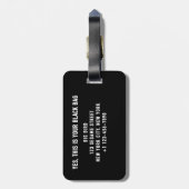 Not Your Blackバッグラゲージタグ ラゲッジタグ (裏面縦)