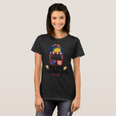 Not Your Breakfast Taco Messy Bun米国国旗13 Tシャツ (正面フル)