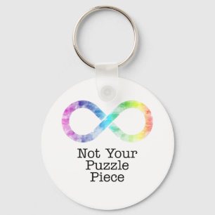 Not your puzzle piece- autism awareness/acceptance キーホルダー