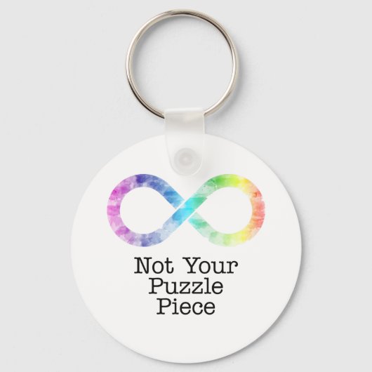 Not your puzzle piece- autism awareness/acceptance キーホルダー (正面)