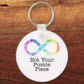 Not your puzzle piece- autism awareness/acceptance キーホルダー (正面)