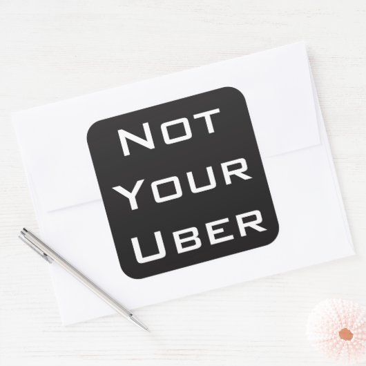 Not Your Uber スクエアシール (封筒)