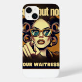 Not Your Waitress – Retro Empowerment Art Case-Mate iPhoneケース (裏面)