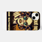 Not Your Waitress – Retro Empowerment Art Case-Mate iPhoneケース (裏面 (横))
