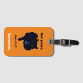 Not Yoursステップ遠くにアクリルオレンジのラゲージタグ ラゲッジタグ (正面横)