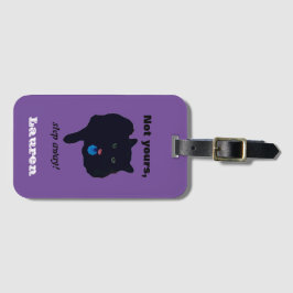 Not Yoursステップ遠くにアクリル紫ラゲージタグ ラゲッジタグ