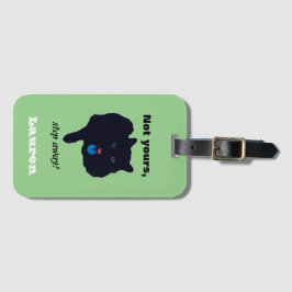 Not Yoursステップ遠くにアクリル緑の荷物タグ ラゲッジタグ