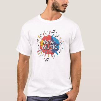NOTA MUSIC My World Design - Vibrant Paint Splash Tシャツ