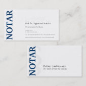 Notar Visitenkarte 名刺 (正面/裏面)