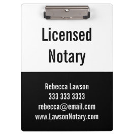 Notary Black White Promo Pro clipboard クリップボード