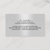 Notary & Loan Signing Agent Modern Navy Blue Photo 名刺 (裏面)