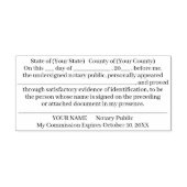Notary Public Custom Acknowledgment  セルフインキングスタンプ (デザイン)