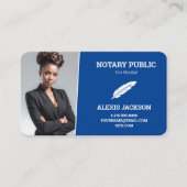 Notary Public Custom QR Photo コーリングカード (正面)