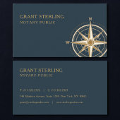 Notary Public Nautical Compass  名刺