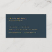 Notary Public Nautical Compass  名刺 (裏面)