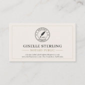 Notary Public Professional 名刺 (正面)